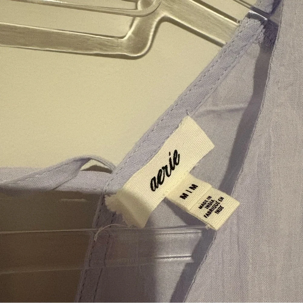 Aerie Front Ruched Cover Up Ombre Purple Blue‎ Green Size Medium